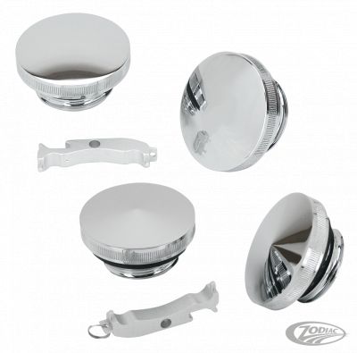 012158 - GZP Chr Domed gascap & paint saver Set