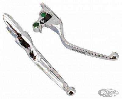 053574 - GZP Chrome slotted levers ST15-UP