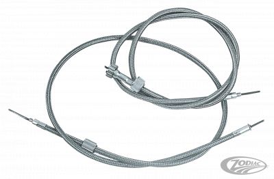 114099 - GZP Braided Speedo cable 38" Nut=12mm