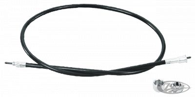 114242 - GZP Speedo cable braided +4" FL 81-84