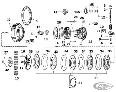 144172 - GZP Clutch pressure plate 5 stud