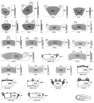 149236 - GZP Brakepads sintered FR 77-83 2-disc m