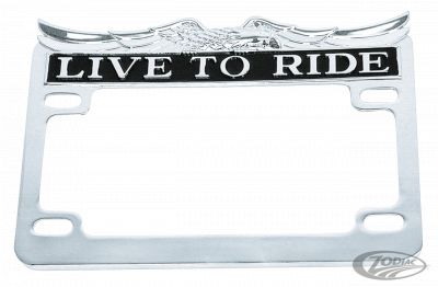 160179 - GZP Live to Ride license plate trim rim