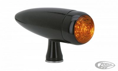 161236 - GZP PAIR Black Torpedo LED turnsignals