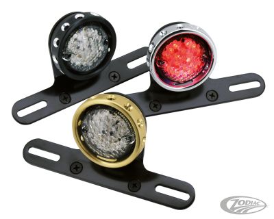 161401 - GZP Chrome R1 LED taillight w/license br