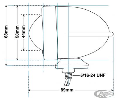 162025 - GZP Bullet light winged red