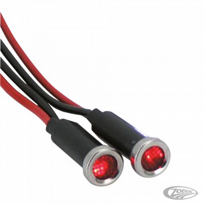 162608 - GZP LED indicator light Red lens stainle