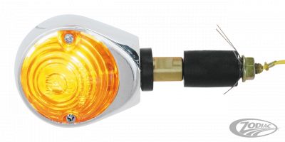 165225 - GZP Chrome Ox-Eye turn signal with E-len