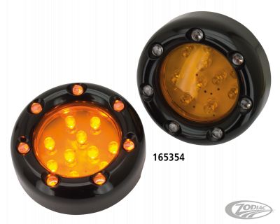 165354 - GZP Blk Duo led amber lens deuce light