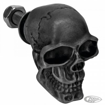 165598 - GZP Black license plate skull ornament