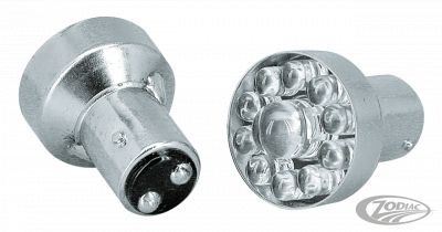 166042 - GZP 10pck LED bulb 12V BA15S clear singl
