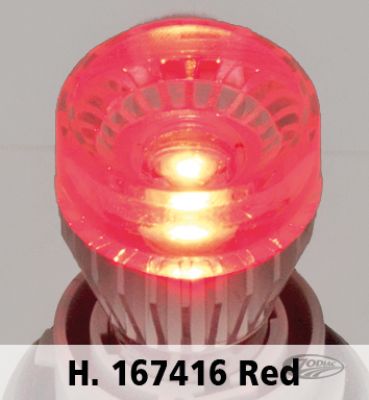 167416 - GZP SINGLE FPR-1 LED BULB RED BA15S