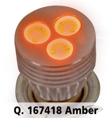 167418 - GZP DUAL FM-3 LED BULB AMBER BAY15D