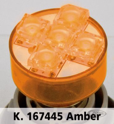 167445 - GZP DUAL COMPACT LED BULB AMBER BAY15D