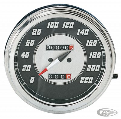 169025 - GZP Speedo MPH, early style black face,
