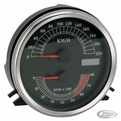 169300 - GZP Black Speedo/Tacho kit MPH