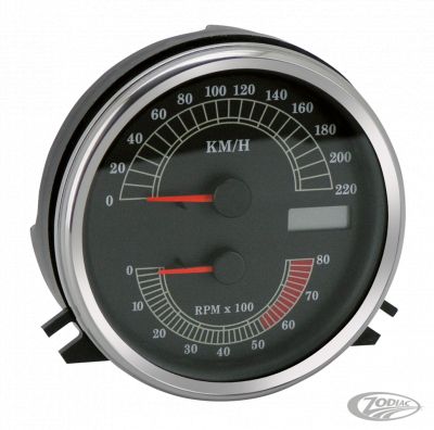 169301 - GZP Black Speedo/Tacho kit KMH