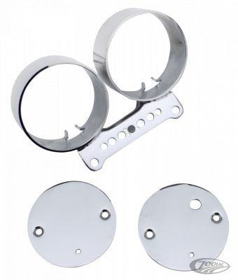 169389 - GZP Chr dual gauge mnt brckt XL/FXR95-05