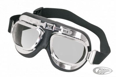 220100 - GZP Contoured lens goggles with chrome f