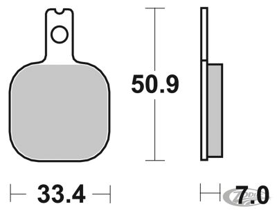 231249 - SBS HF Brake pads Billet 6 (6pack)