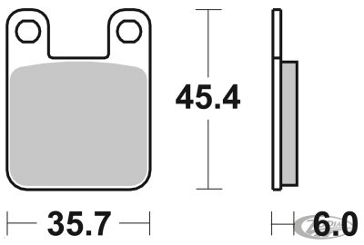 231256 - SBS HF Brake pads GMA 4/PM 2 piston