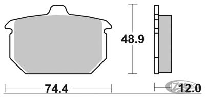 231272 - SBS HF Brake Pads FL/FX/XL 82-up
