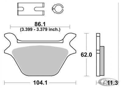 231276 - SBS HF Brake pads 87up rear #44209-87