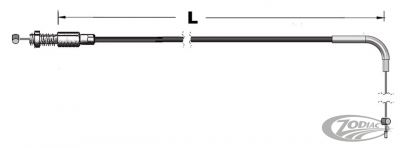 232006 - Barnett Throttle cable black HSR BL97-up LN=34
