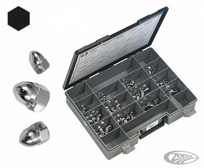 233214 - Midwest 5pck Chrome Acorn nuts 1/2-20