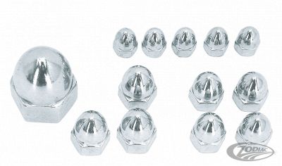 233215 - Midwest Blister Chrome acorn nuts 10-24 set/5