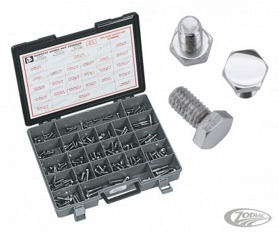 233229 - Midwest Ass. tray hex head screws chr. 215pk UNC