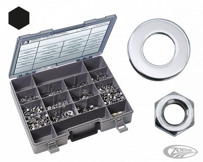 233235 - Midwest 100pck Chrome hex nut 1/4-28 UNF