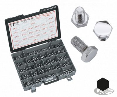 233282 - Midwest 10pck Chrome hex head screws 5/16-18x7/8