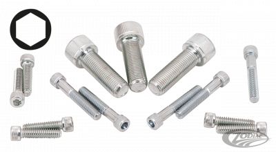 233295 - Midwest 10pck Chrome allen screws 8-32x1/2