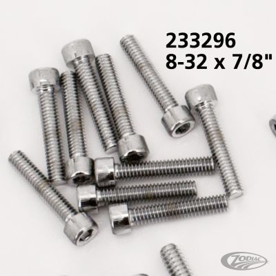 233296 - Midwest 10pck Chrome allen screws 8-32x7/8