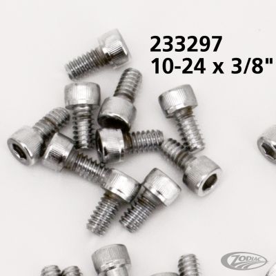 233297 - Midwest 10pck Chrome allen screws 10-24x3/8