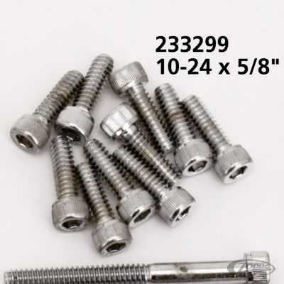 233299 - Midwest 10pck Chrome allen screws 10-24x5/8