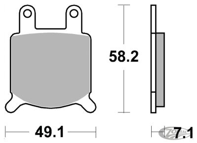 233612 - SBS HF Brake pads for GMA small calipers