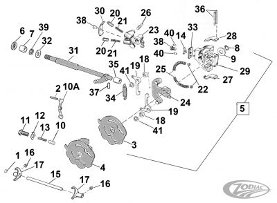 234338 - V-Twin Pawl support XL77-90
