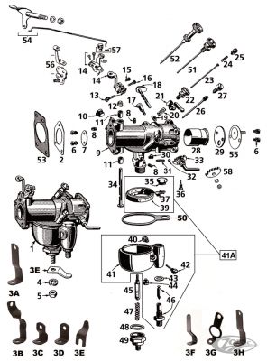 234556 - JAMES 10pck Gasket, Float Bowl 36-65, Linkert