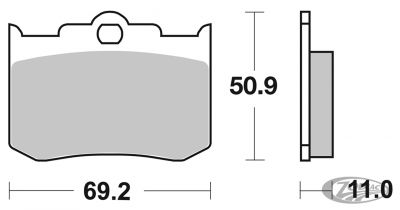 236080 - SBS brake pads 662 Carbon Tech f/PM