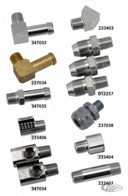 237035 - S&S Fitting, 45í hose - 1/8