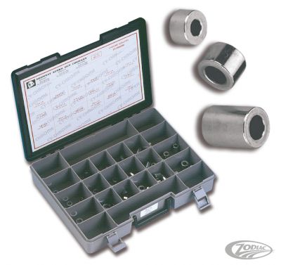 237410 - Midwest Ass.tray Spacers 18 sizes show chrome