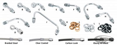 237539 - GOODRIDGE Chrome AN-3 banjo fitting 10mm 90 degr.