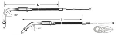 238194 - Barnett Throttle cable black BT96-up LN=44" 135o