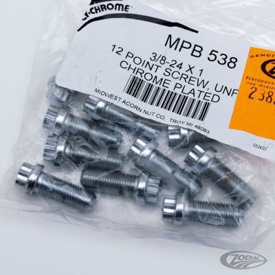 238282 - Midwest 10pck 12-point screw 3/8-24x1