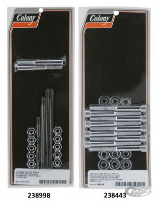 239089 - COLONY Chrome allen crankcase bolt kit XL57-76