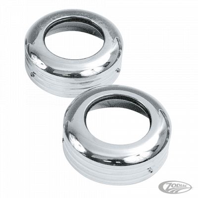 239423 - Pro-One Fork leg dust Covers Ball milled chr set