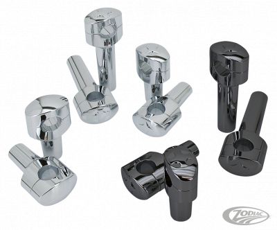 241074 - GZP Fusion oval risers 2" Crossblade Bla