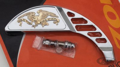 270250 - GZP Crescent mirror w/eagle GO/CHR R/H